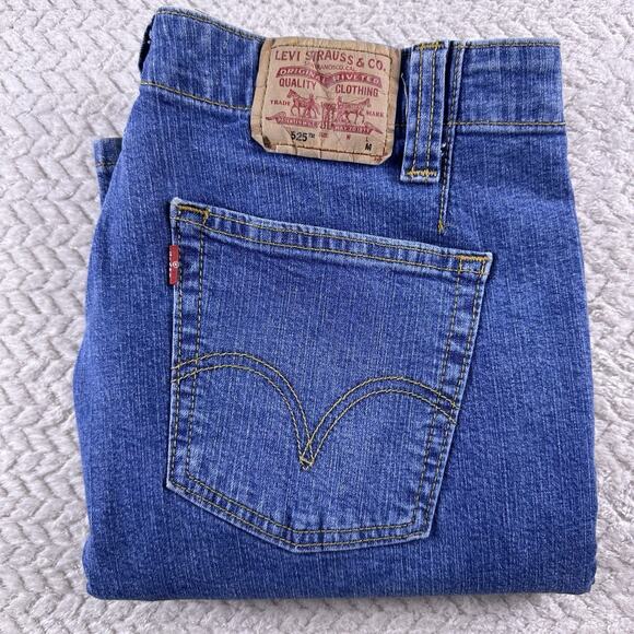 VINTAGE Levi's 525 Denim Jeans Size 10 Womens Nouveau Low Bootcut Mid Rise Y2K - Picture 14 of 14